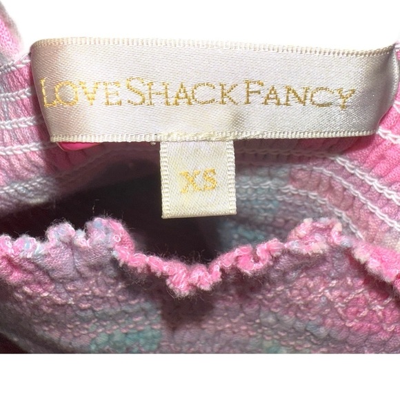 ▶️ Love Shack Fancy ◀️ Pink Plaid Belle Smocked Dress XS - Picture 12 of 14